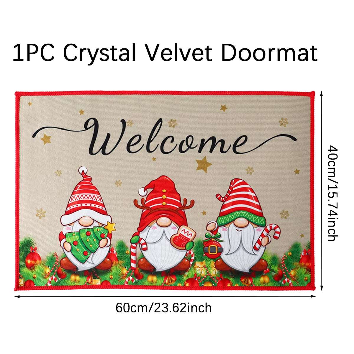 Christmas Door Mat Santa Claus Outdoor Carpet Merry Christmas Decorations for Home 2025 Navidad Xmas Ornament New Year 2026
