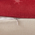 Christmas Pillow Covers 18X18 Inches Linen Holiday Pillow Cases for Couch Sofa Car Home Christmas Decorations and Farmhouse Decor Set of 4 Winter Throw Pillow Covers