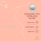 Sterling Silver Love Knot Necklace for Women, Necklace, Genuine or Synthetic Gemstone Birthstone Pendant