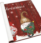 Christmas Kitchen Rug Set of 2 Farmhouse Kitchen Floor Mat Carpet No Slip Christmas Kitchen Mat Set for Floor Door Mat Runner Rug Machine Washable, 32"X20"+20"X59"